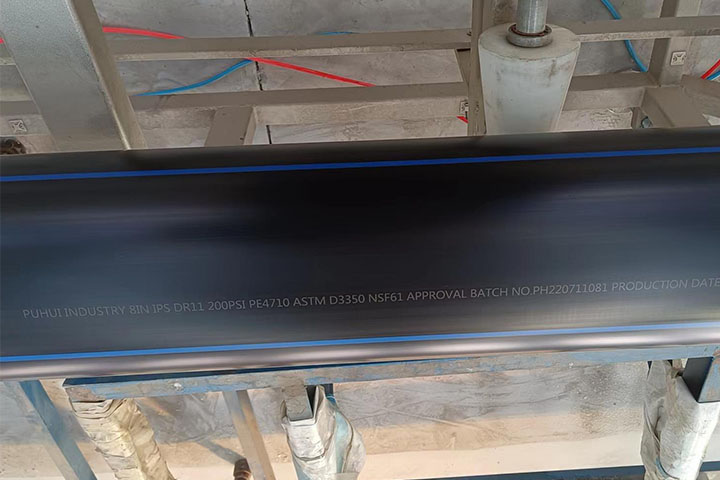 IPS PE4710 HDPE Pipe ASTM 3035 ASTM F714 Puhui Industry